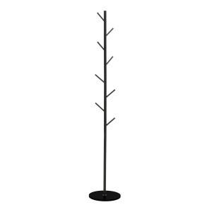 Cuier Fori, negru, 30x30x173 cm