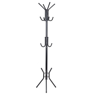 Cuier haine tip pom Piero metal negru D44x181cm - Img 1
