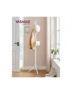 Cuier tip pom Model Clayton, Alb, 47x47x175 cm - Img 5