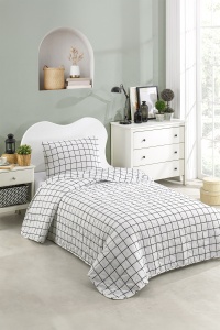 Cuvertura de pat 1 Persoana Model Artus Black
