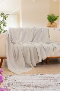 Cuvertura pentru Canapea Model Woven Cozy Grey