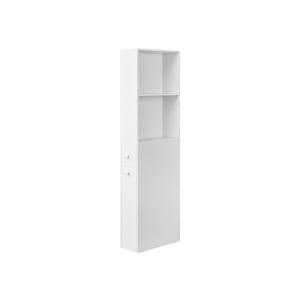 Dulap baie Vasagle Alb 134.4x40x18 cm - Img 2