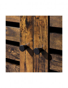 Dulap de depozitare pentru chiuveta, Vasagle, 2 usi, Maro Rustic, 60 x 30 x 63 cm - Img 7