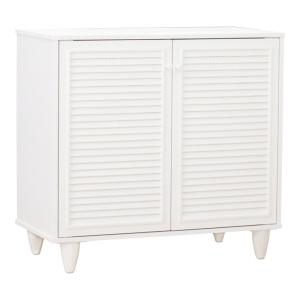 Dulap de pantofi Ronan, alb, 70.5x35x66 cm - Img 2