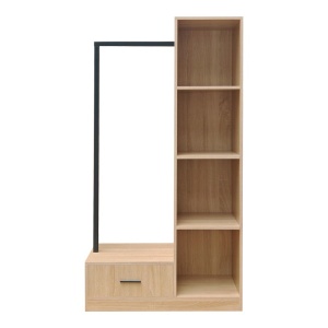 Dulap Erdeco, natural, 80x40x150 cm - Img 2