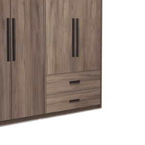 Dulap haine Edritte, nuc deschis, 160x52x195 cm - Img 4