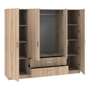 Dulap haine Royal, stejar sonoma, 200x58x177 cm - Img 2