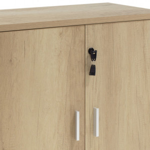 Dulap Model Lotus, Stejar/Gri inchis, 80x40x80 cm - Img 4