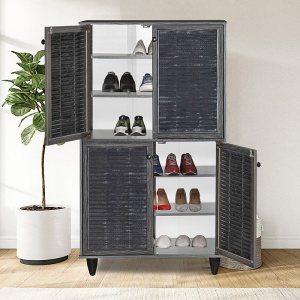 Dulap pantofi Ronan wenge 70.5x35x122cm - Img 2