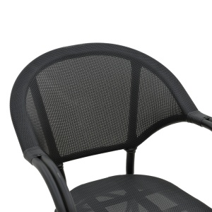 Fotoliu de exterior, Model Elyza, culoare negru, aluminiu si textil, 57x62x84 cm - Img 7