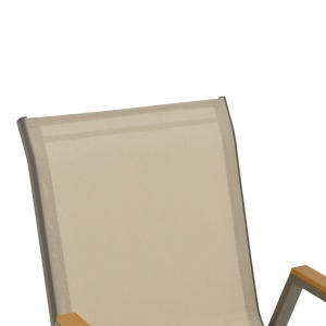 Fotoliu de grădină Model Azelie, Gri, 56x75x88 cm - Img 6