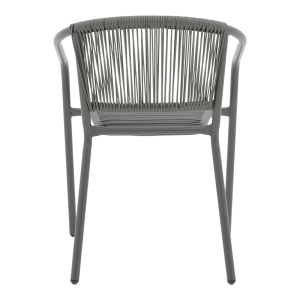Fotoliu de Gradina Model Lindaria, Gri inchis, 54x63x74 cm - Img 5
