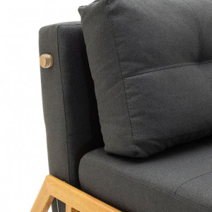 Fotoliu Extensibil Fancy de culoare antracit 96x92x70cm - Img 4