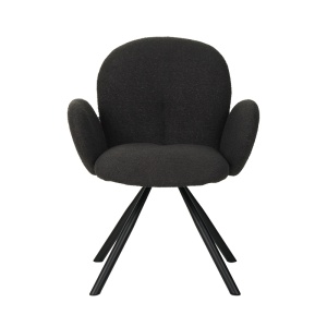 Fotoliu Model Garzele, Gri inchis/Negru, 68x66x82.5 cm - Img 4