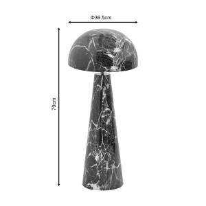 Lampadar Flozer, negru, 36.5x79 cm - Img 3