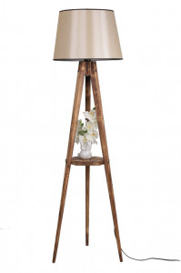 Lampadar Sehbali Tripod Yanik Lambader Pramit 15-3 Abajurlu Maro - Img 2