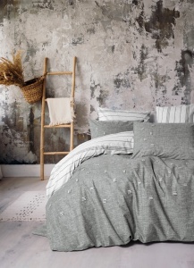 Lenjerie de pat dublu Model Patara Grey