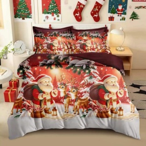 Lenjerie de pat Finet Christmas Magic V2, 6 piese