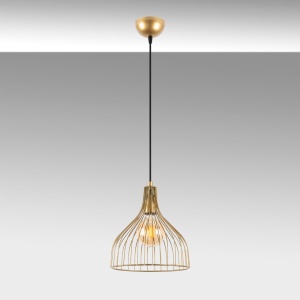 Lustra Cafu Auriu 25x25x123 cm - Img 5