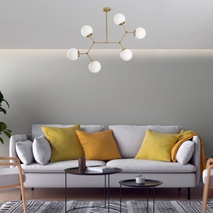 Lustra Damar Galben 100x58x80 cm - Img 3