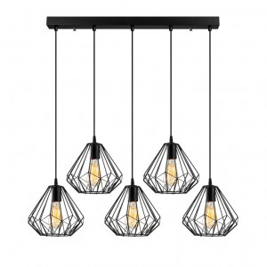 Lustra Diamond - 704-5S1 Negru - Img 2