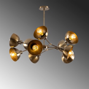 Lustra Dram Caramiziu 75x75x60 cm - Img 5