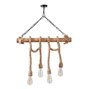 Lustra Erebos Negru 65x8x82 cm - Img 4