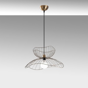 Lustra Farac Caramiziu 50x50x121 cm - Img 6