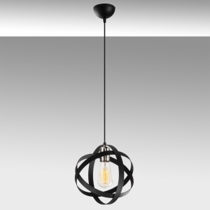 Lustra Gezegen Negru 25x25x121 cm - Img 4