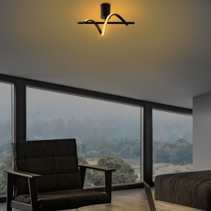 Lustra Likma Negru 41x16x25 cm - Img 2