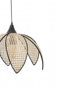 Lustra Papatya Buyuk Tekli Rattan Sarkit Bej/Fumuriu - Img 3