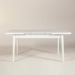 Masa Extensibila Model Salem, 129-163x80x75 cm, Alb - Img 2