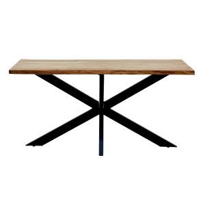 Masă Lenoua, natural/negru, 180x90x76 cm - Img 3