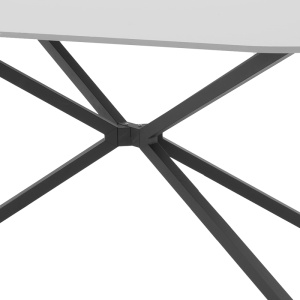 Masă Lerdion, gri/negru, 180x90x75 cm - Img 6
