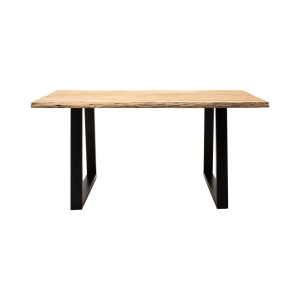 Masă Miles Slim, natural/negru, 140x80x76 cm - Img 3