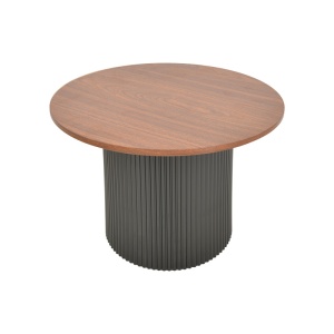 Măsuță de cafea Dovel, nuc/negru, 70x70x45 cm - Img 3