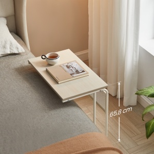 Masuta laterala C- Shape cu roti, 55x32x65cm - Img 3