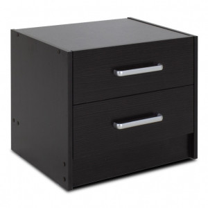 Noptiera Model Burgess, Wenge, 47.5x40.5x40.5cm - Img 1