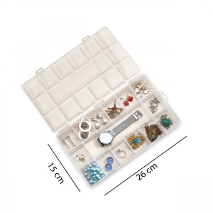 Organizator bijuterii Model Beckett, Transparent, 26x15x3.5 cm - Img 4