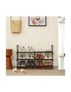 Pantofar, Songmics, Negru, LSA23BK, 45 x 30 x 106 cm - Img 2