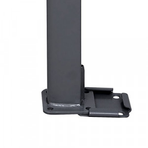 Placa metalica de prindere pentru baldachin, Songmics, Gri-Negru, 11.2x11.2 cm - Img 2