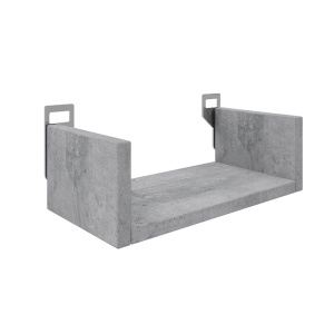 Raft de perete Derva, gri, 30x15x10 cm