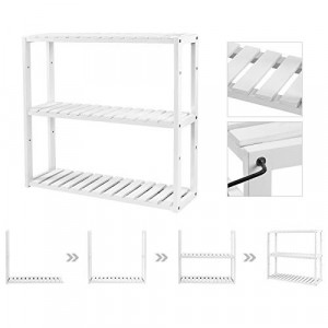 Raft pentru baie Model Cheyenne, Alb, 60x15x55 cm - Img 4