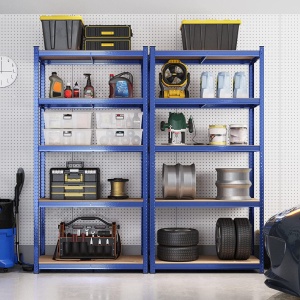 Raft Songmics, 5 rafturi, 40 x 90 x 180 cm, Blue, GLR040Q01 - Img 6