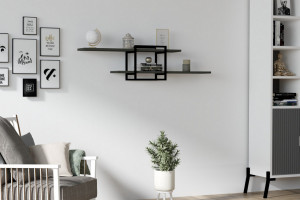 Raft Suspendat Model Elian, Antracit - Img 1