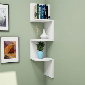 Raft Suspendat Model Esther, Alb, 25x25x105.4 cm - Img 2