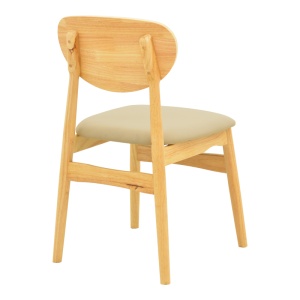 Scaun Cardith, natural/bej, 48x51x78 cm - Img 3