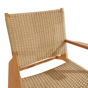 Scaun cu Brate Model Crosy, Natur, 71x81x75 cm - Img 6