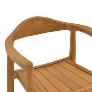 Scaun cu Brate Model Ganny, Natur, 59x56x71 cm - Img 6