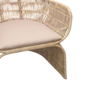 Scaun cu Brate Model Jake, Natur/Bej , 110x82x145 cm - Img 3